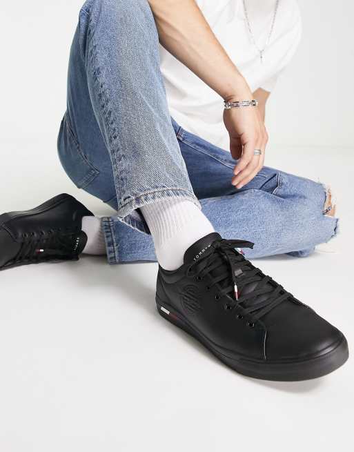 Tommy hilfiger corporate leather sneaker clearance sneaker