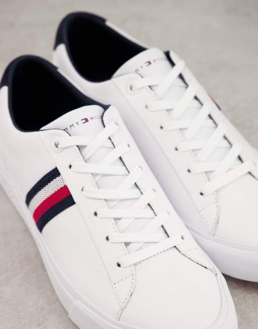 Tommy hilfiger corporate clearance leather trainers