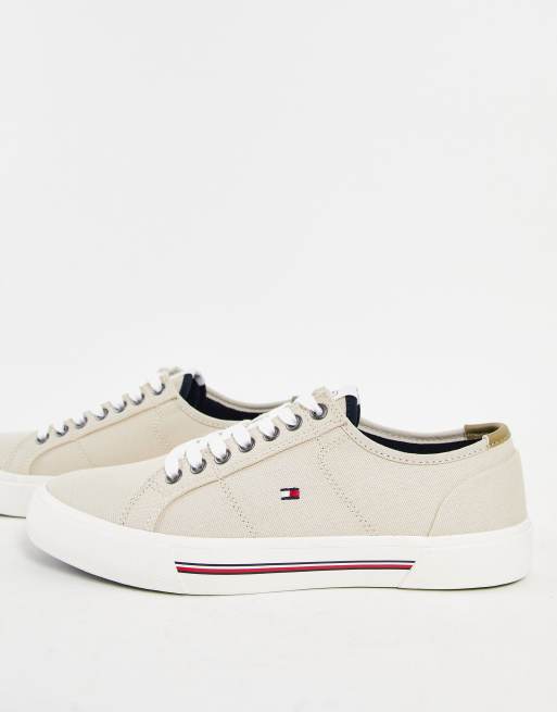 Tommy hilfiger canvas outlet sneakers