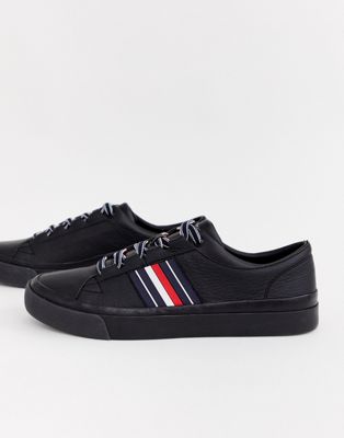 Tommy Hilfiger corporate stripe leather 