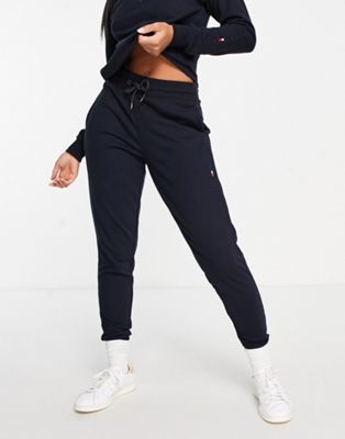 Tommy Hilfiger cotton blend icon 2.0 lounge sweatpants in navy | ASOS