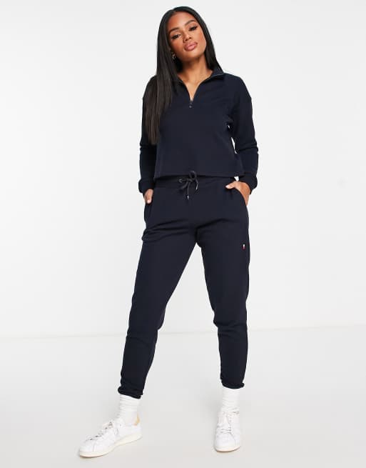 Tommy Hilfiger cotton blend icon navy in lounge | 2.0 ASOS sweatpants