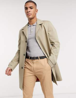 tommy hilfiger tailored cotton car coat