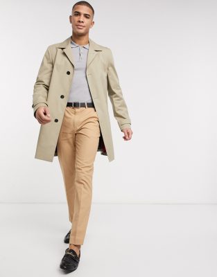 tommy hilfiger tailored cotton car coat