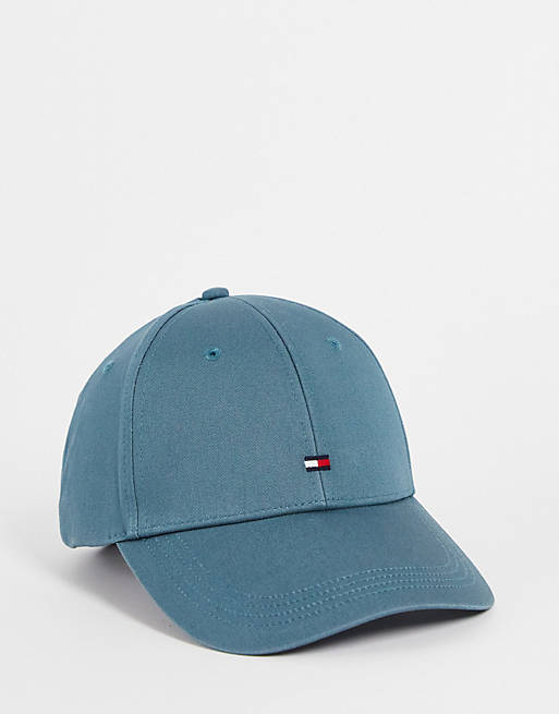 Tommy Hilfiger cotton essential flag cap in blue - MBLUE | ASOS