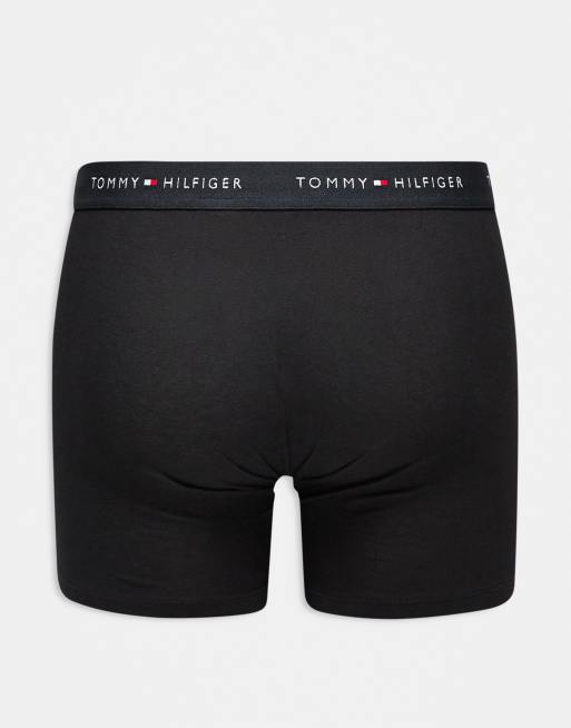 Tommy Hilfiger cotton essentials 3 pack of boxer briefs in black, 3 of 3