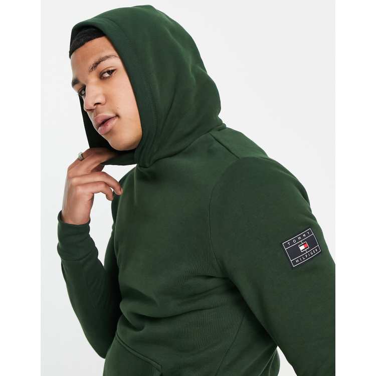 Tommy hilfiger khaki hoodie discount