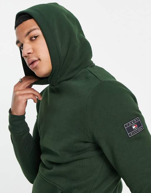 Tommy hilfiger hoodie clearance khaki