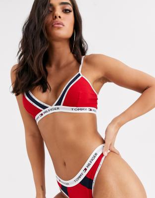 tommy hilfiger bralette red