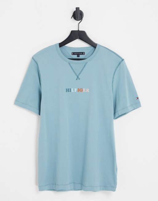 Tommy hilfiger light blue best sale t shirt