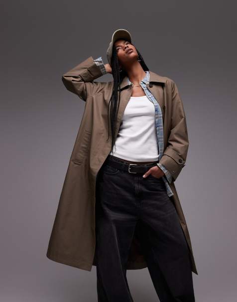 Tommy Hilfiger cotton nylon mac in Light Brown - view 1