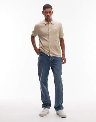 Tommy Hilfiger Cotton Overshirt In Neutral