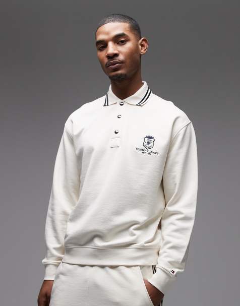 Tommy Hilfiger – Country Club – Rugby-Hemd in Creme, Kombiteil - view 1