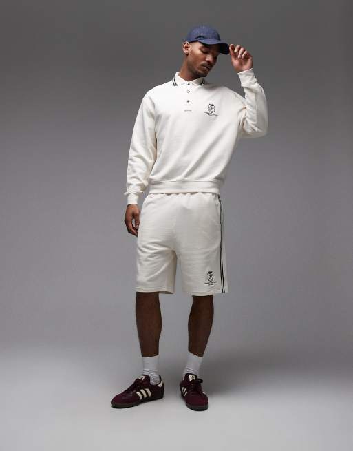 Tommy Hilfiger country club rugby shirt in cream, 2 of 5