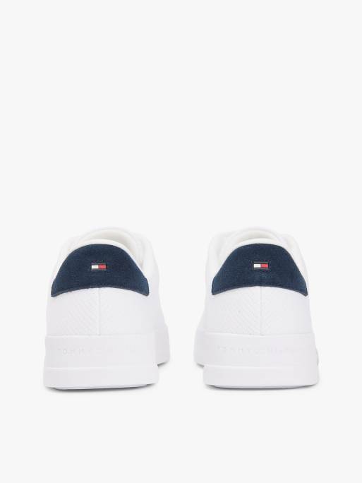 Tommy Hilfiger - Court - Baskets en maille à logo - Blanc, 3 de 5