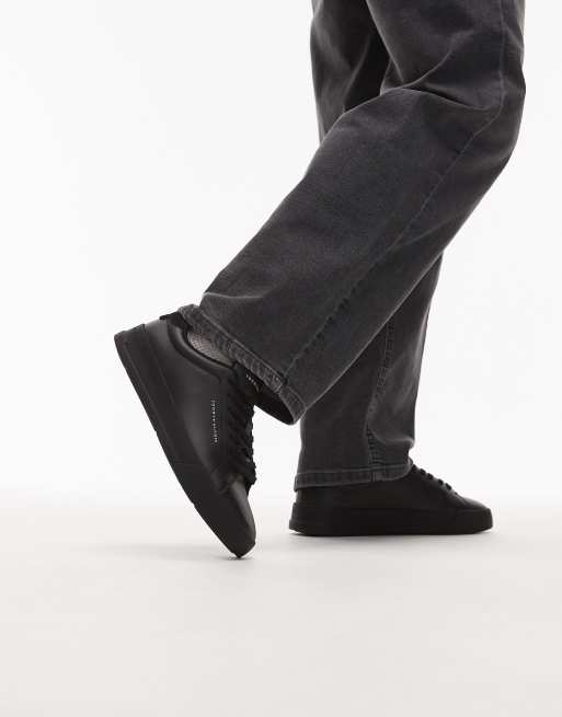 Tommy Hilfiger – Court Essential – Czarne skórzane buty sportowe, 3 z 5