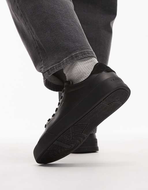 Tommy Hilfiger – Court Essential – Czarne skórzane buty sportowe, 5 z 5