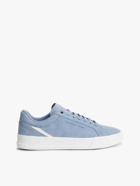 Tommy Hilfiger – Court-Sneaker aus Wildleder in Hellblau - view 1