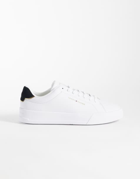 Tommy Hilfiger – Court – Vita sneakers i äkta premiumläder - view 1