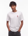 [Tommy Hilfiger] Tommy Hilfiger crest logo t-shirt in white M WHITE