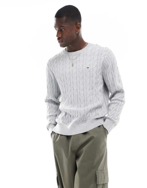 Grey cheap tommy sweater