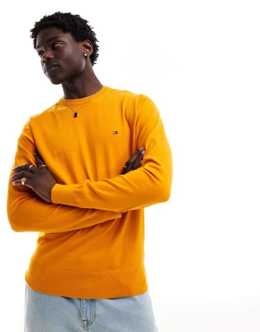 Tommy Hilfiger Crew Neck Jumper in Orange