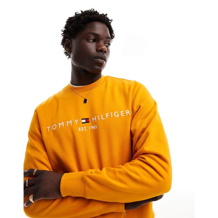 Tommy Hilfiger Crew Neck Sweatshirt in Orange