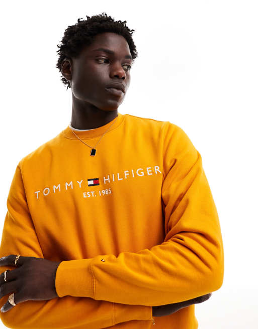 Tommy Hilfiger Crew Neck Sweatshirt in Orange