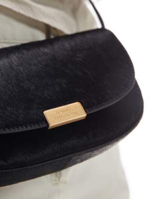 Tommy Hilfiger Crossbody Ponyhair Bag In Black