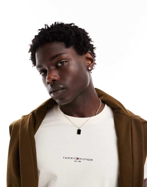 Tommy Hilfiger - Cuff - T-shirt ajusté - Beige