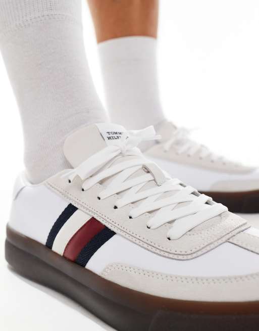 Tommy Hilfiger Cupset Sneakers bianche con suola in gomma ASOS