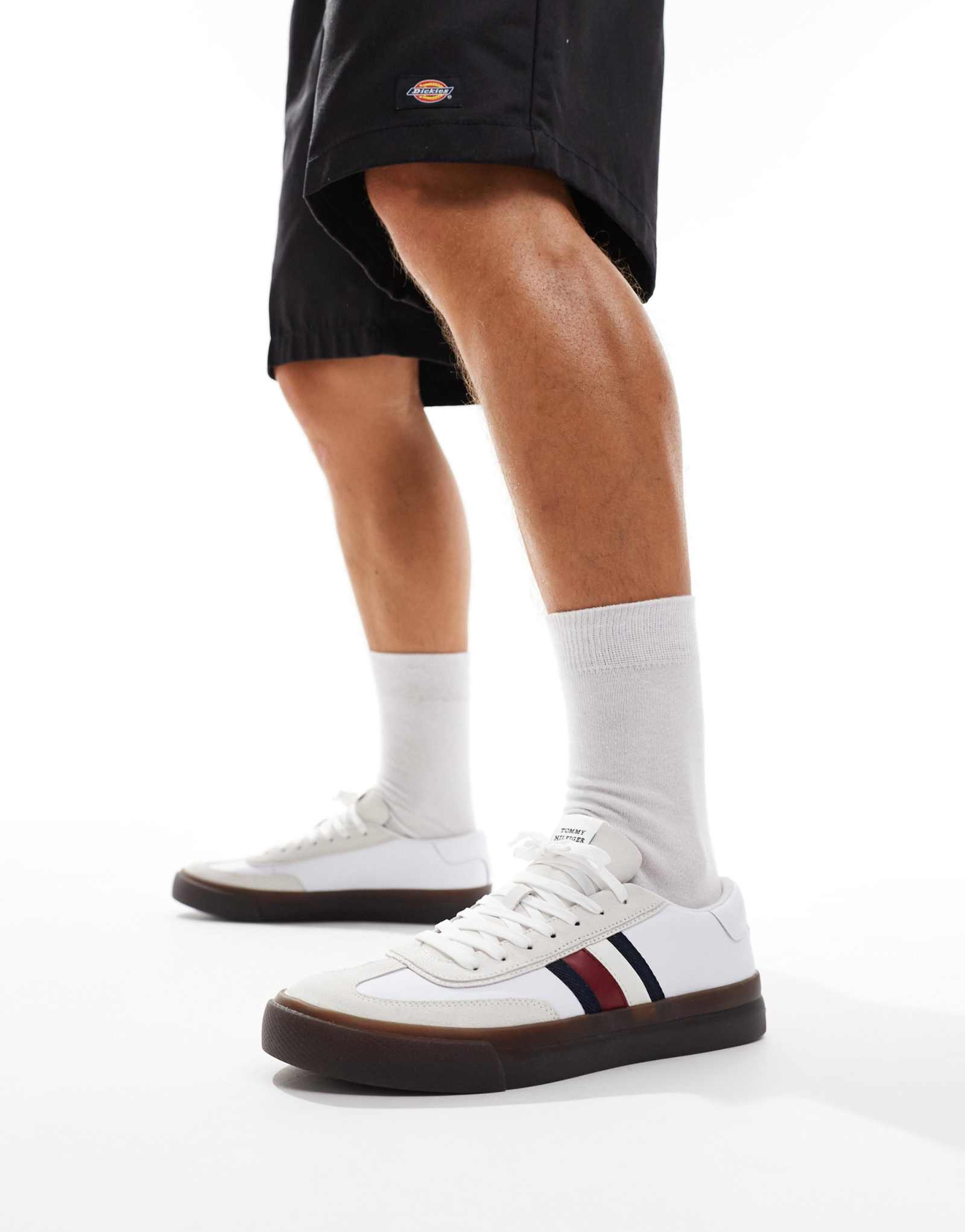 Кроссовки Tommy Hilfiger cupset белого цвета на резиновой подошве