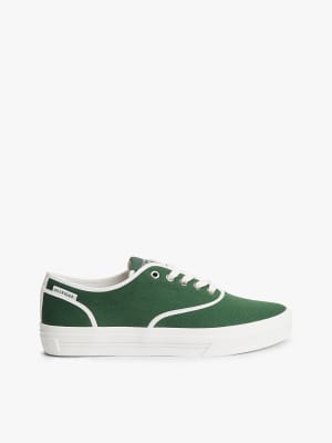 Cupsole-Sneaker aus Canvas in Dunkelgrün Grün 45