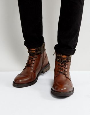 tommy hilfiger leather booties