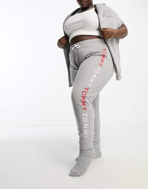 Tommy Hilfiger Curve - Pantalon de jogging confort - Gris moyen chiné