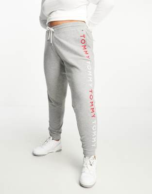 Curve sweatpants with embroidered logo in gray