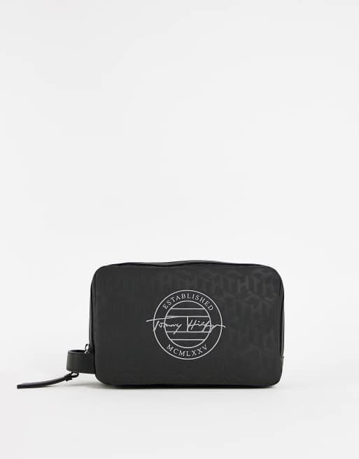 Tommy Hilfiger – Czarna kosmetyczka z logo