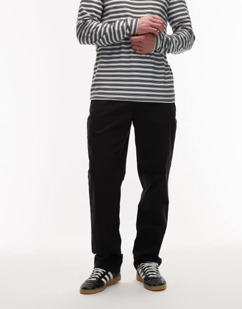 Tommy Hilfiger – Czarne spodnie basic z diagonalu - view 1
