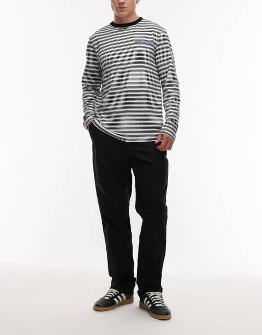 Tommy Hilfiger – Czarne spodnie basic z diagonalu, 2 z 5