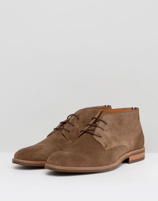 tommy hilfiger brown suede boots