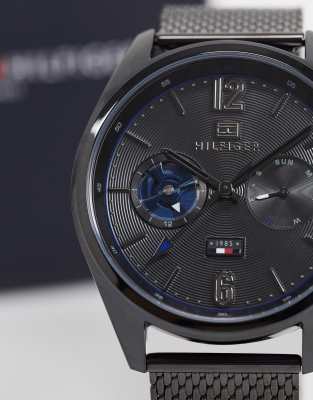 tommy hilfiger all black watch