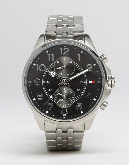 Tommy Hilfiger Dean chronograph bracelet watch in stainless steel