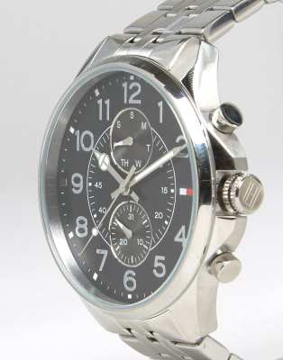 tommy hilfiger dean chronograph bracelet watch in stainless steel