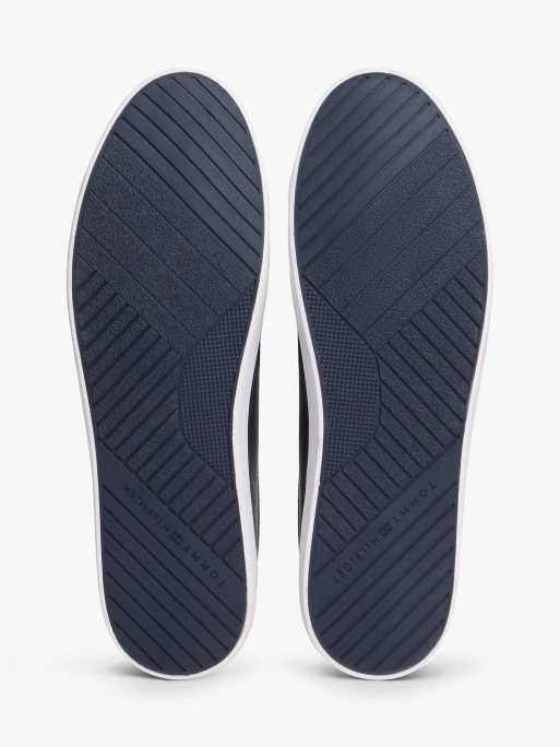 Tommy Hilfiger Debossed logo trainers in blue, 5 of 6