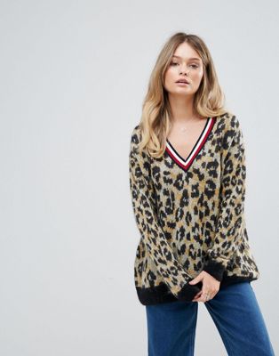 tommy jeans leopard