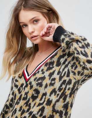 tommy jeans leopard