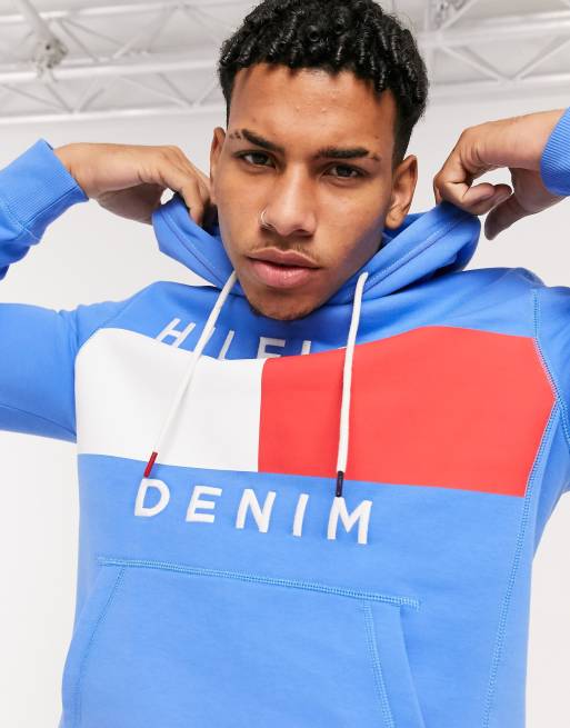 Tommy hilfiger brooks clearance logo print hoodie