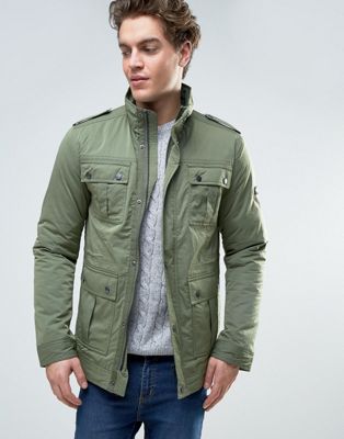 tommy hilfiger army green jacket
