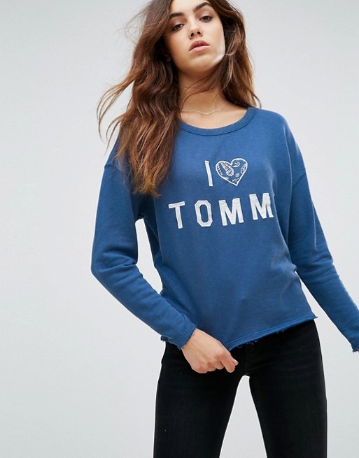 amanecer Colapso Adición Tommy Hilfiger Denim I Love Tommy Sweater | ASOS