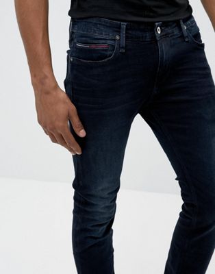 Bevæger sig afsnit Luscious Tommy Hilfiger Denim Jeans Simon Skinny Fit in Stretch Black Wash | ASOS